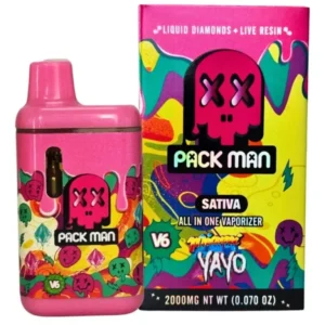 Miami Yayo Pack Man V6 Liquid Diamonds Live Resin Vaporizer 2G